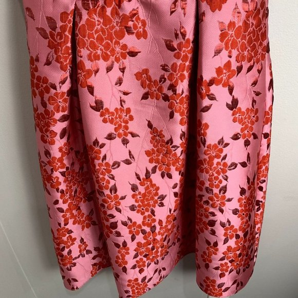 Adrianna Papell Pink Floral Midi Dress - Picture 4 of 11